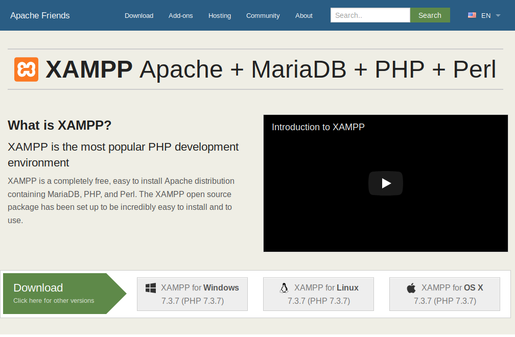 xampp index.php file download